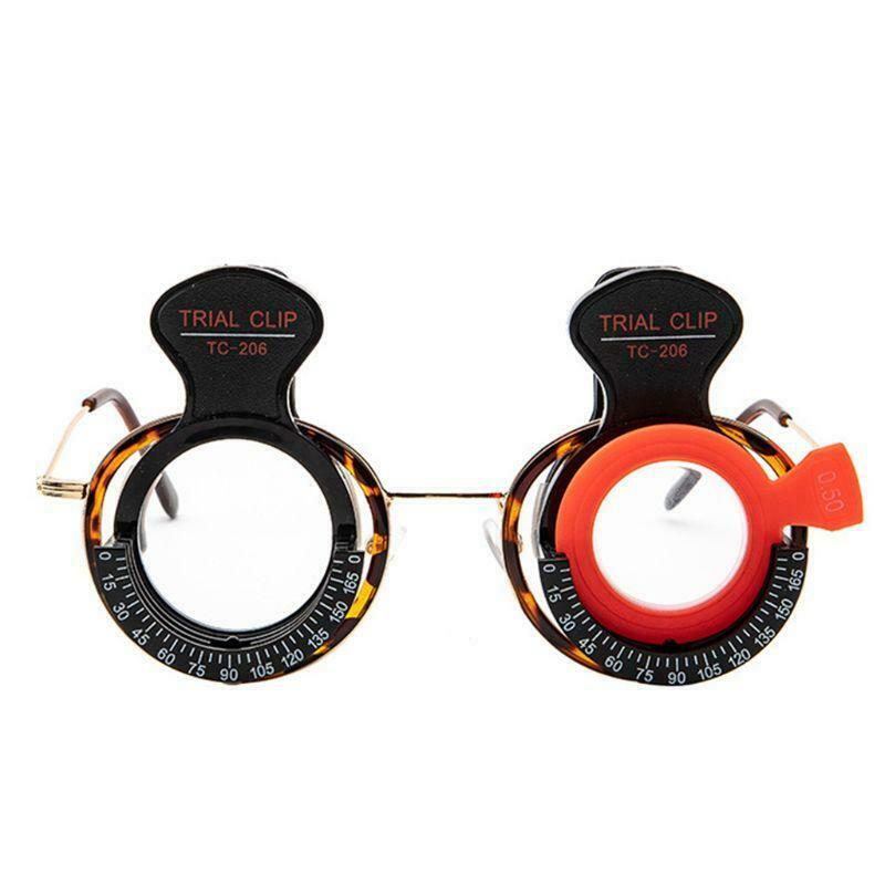 2PCS Trial Frame Clip Lens Frames Optometry Single Eye Optical Test Frame Stand