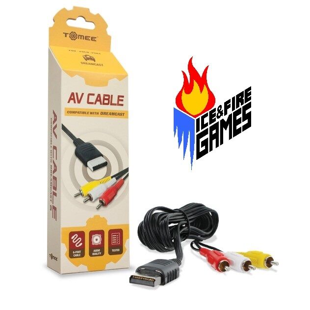 New RCA Composite AV Cable for Sega Dreamcast Systems