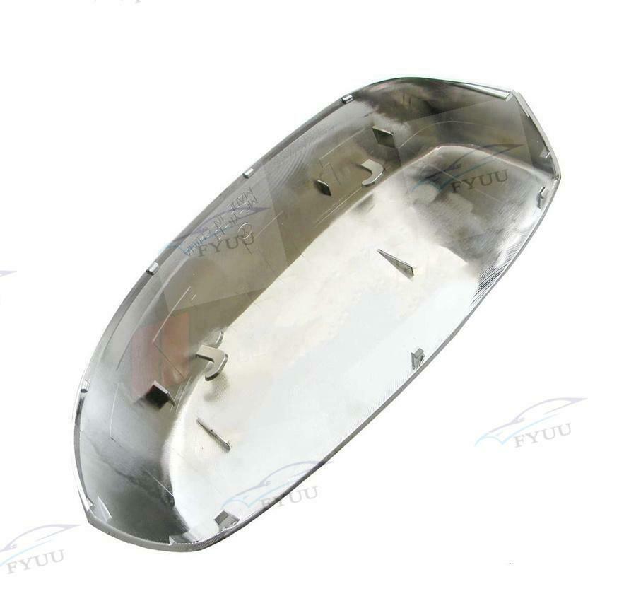For Chevy Silverado Sierra 07-14 2pc Chrome Side Mirror Cap Top Half Cover LH RH