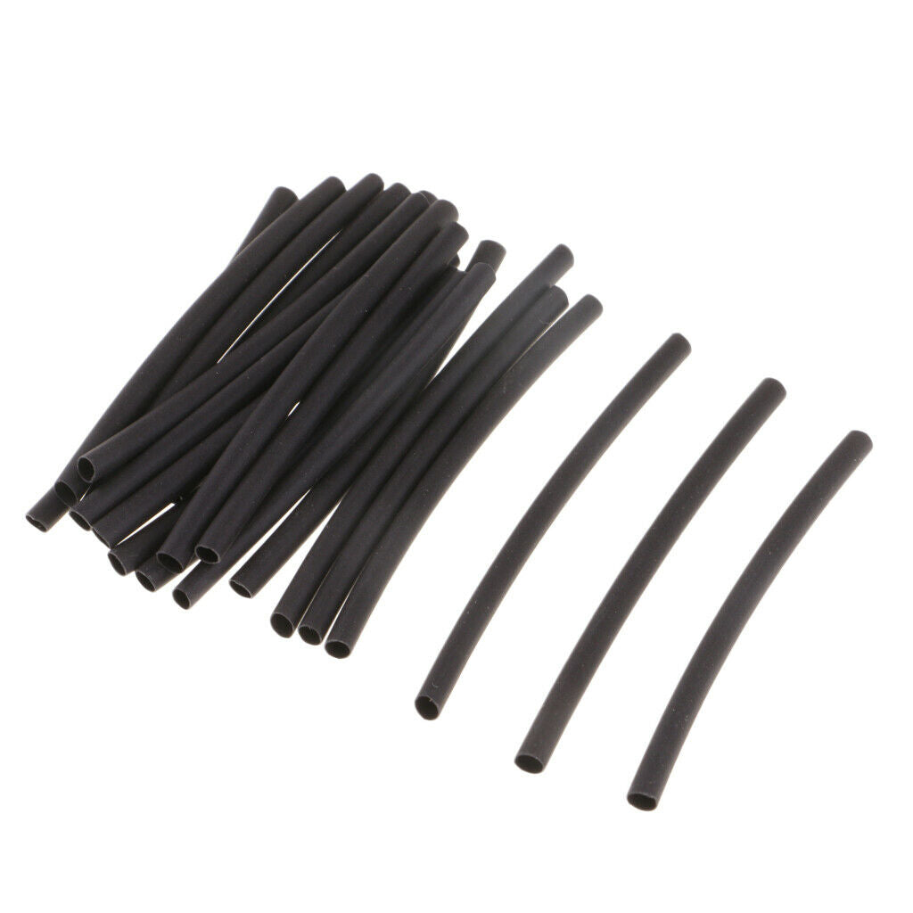 3X 20pcs Heat Shrink Tube, Ronnie Rigs Sleeves, Carp Rig Making Tubing Black