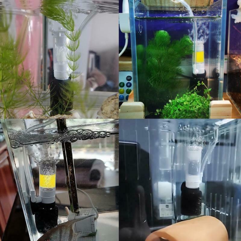 Mini Ultral Slient Fish Tank Aquarium Pond Internal Filter Oxygen Pump Accessory