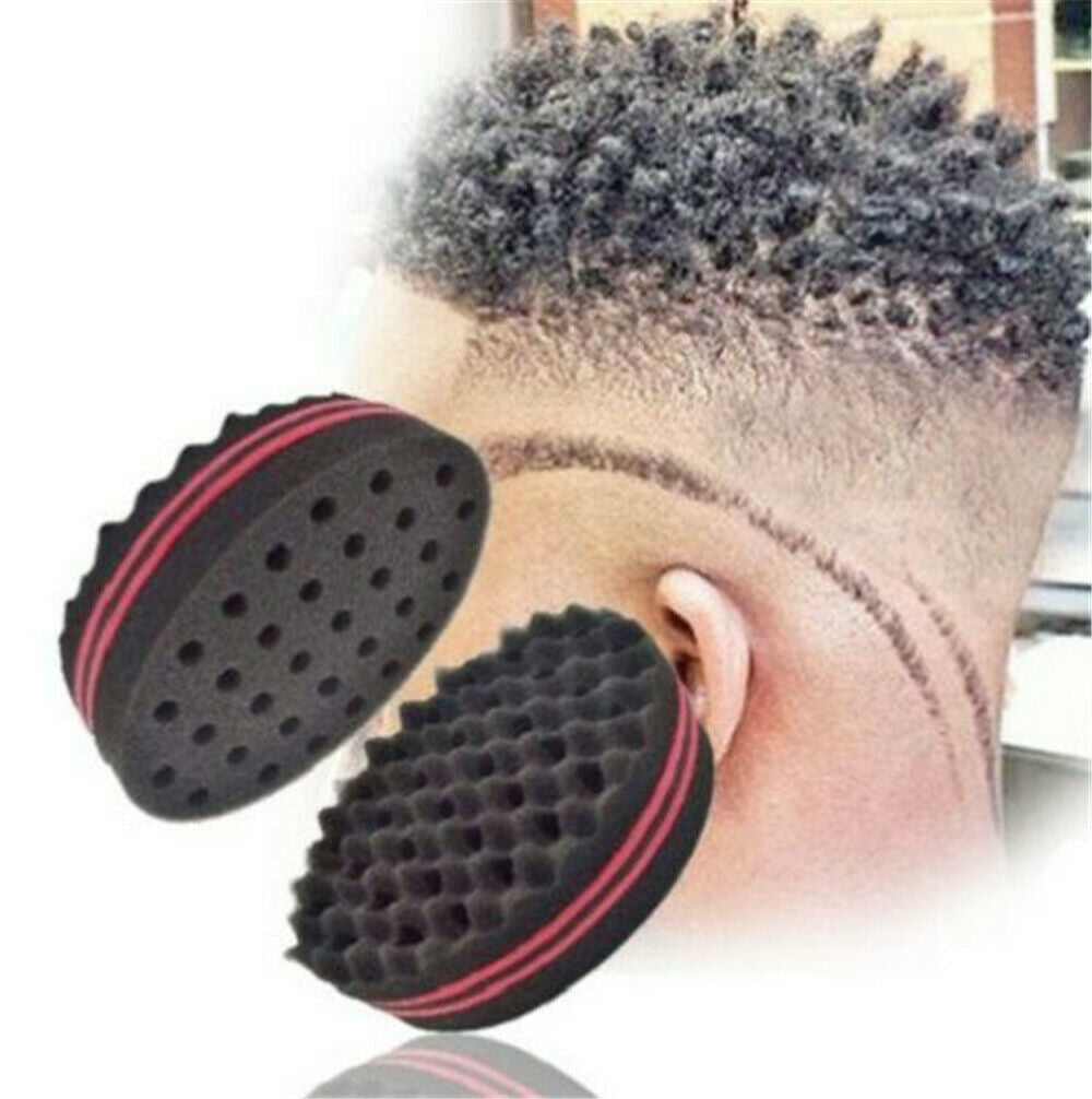 Double Side Wave Hair Brush Sponge For Curly Hair Style DIY Tool Accessories AU