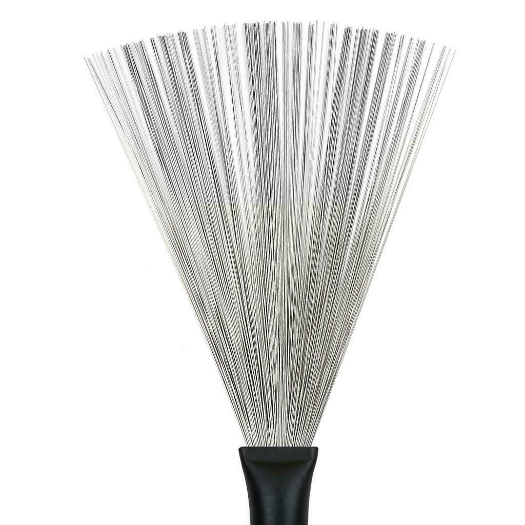 Drum Sticks 5A & 1 Pair Retractable Drum Wire Brushes w/ a Storage Bag