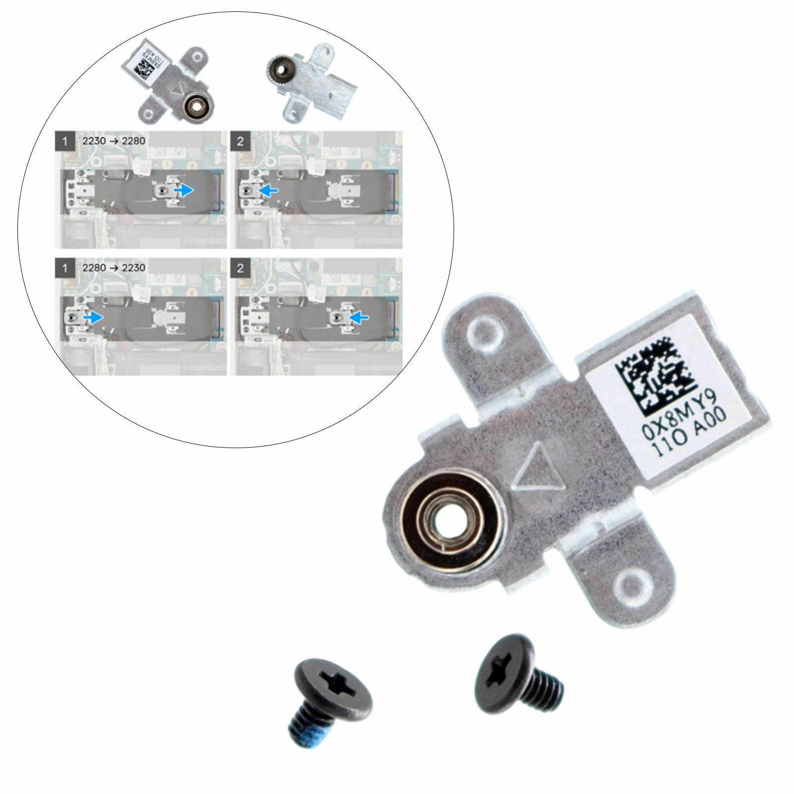 M.2 2230 2280 0x8My9 Hard Drive SSD Bracket for  G15 5510 5511 5515 2021