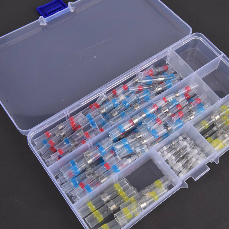 120PCS Seal Welding Heat Shrinkable Wire Connector Soldering Sleeve TerminalBDA