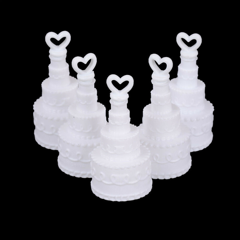 5Pcs Cake Empty Bubbles Soap Bottles Romantic Wedding Birthday Party Deco.l8