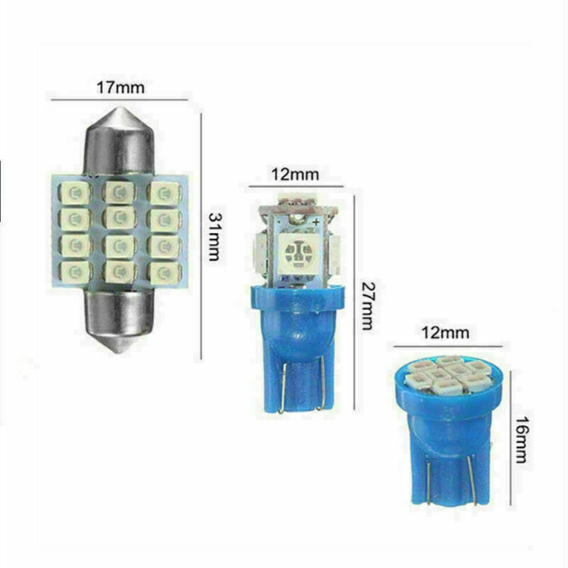 13Ã— Car Interior LED Light Bulb For Dome License Plate Lamp 12V Kit Accessories
