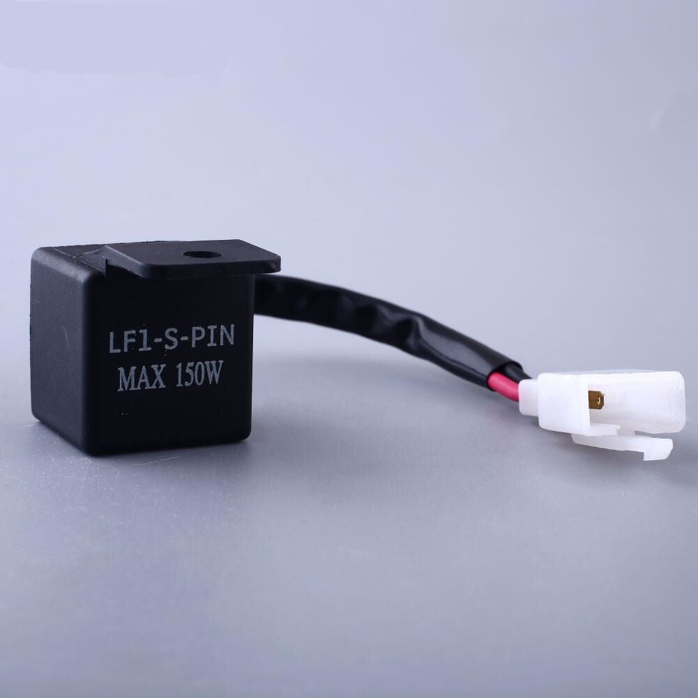 Motorcycle 2-Pin Electronic LED Flasher Relay Fix Turn Signal Light Hyper Flash