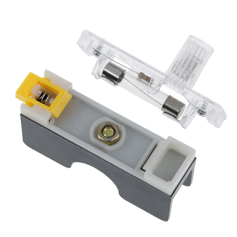 FS101 10a 6*30mm fuse socket with indicator light din rail mounted fuse .l8