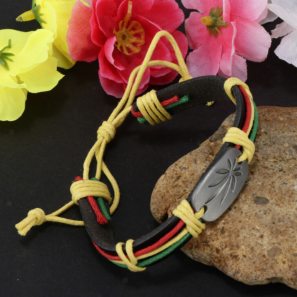 Women Men Braided I Love Jesus Wristband Bracelet Wrap Cuff Bangle Jewelry