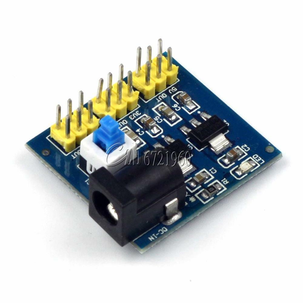 5.5X2.1MM DC-DC 12V To 3.3V 5V Buck Step-down Power Supply Module For Arduino