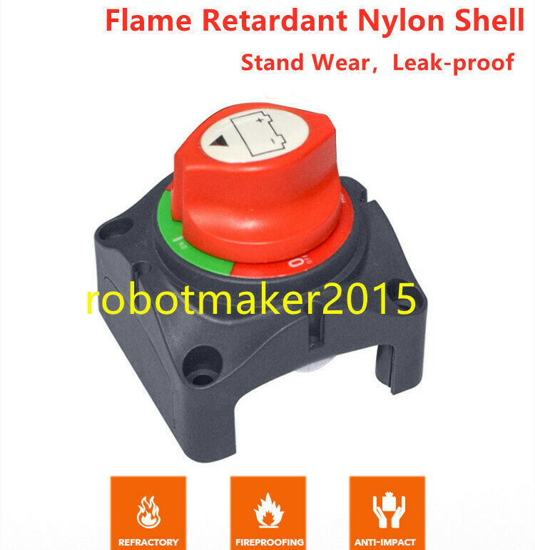 Auto Battery Disconnect Switch 12V 300A/1000A Power On Off for Car Boat 2 Screws