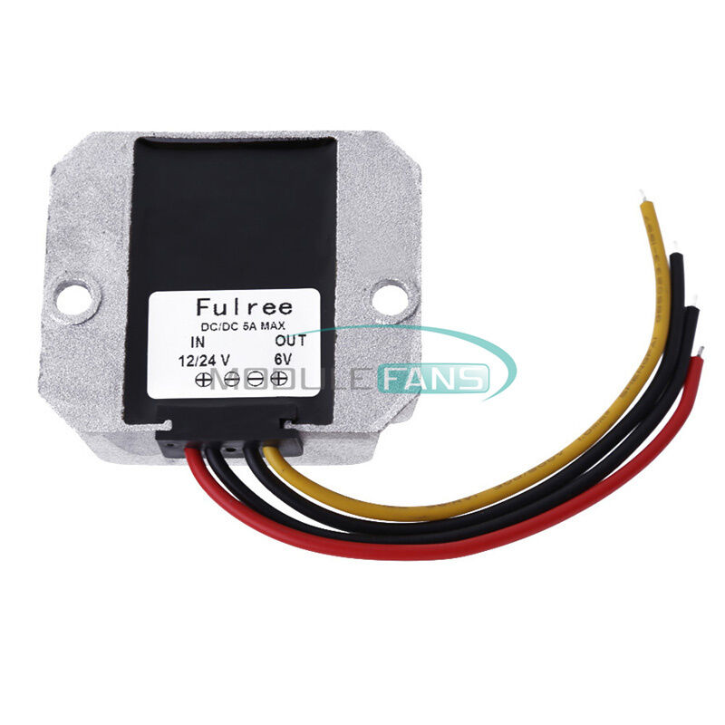 DC/DC Power Converter Adapter Regulator Module Step Down Buck 12V/24V to 6V 5A