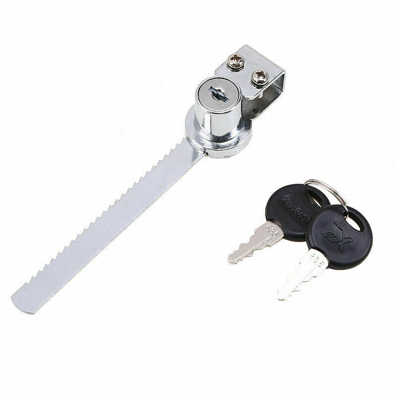 5.51" Glass Sliding Door Ratchet Lock Closet Zinc Alloy Lock Home Security