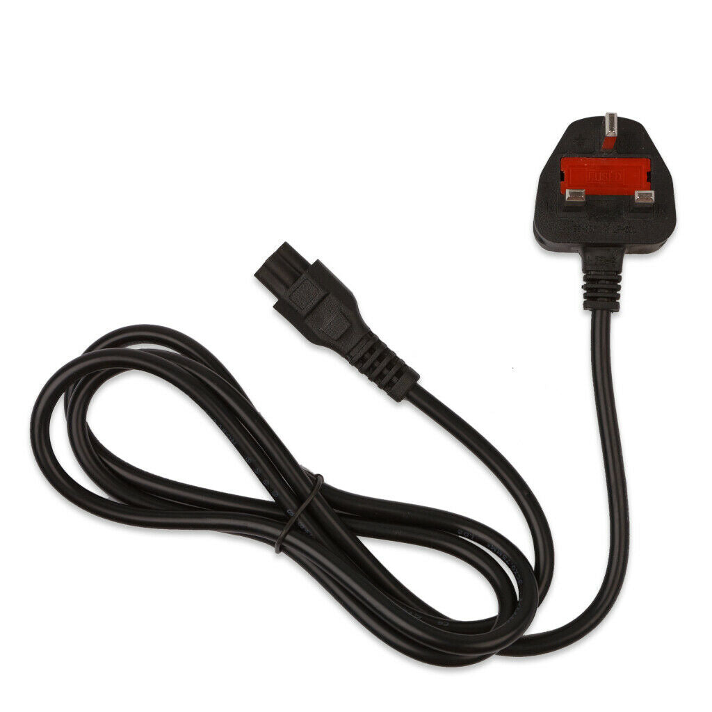 Universal Mickey Mouse UK Mains Power Cable 1.5m CloverLeaf Supply Adapter 3 Pin