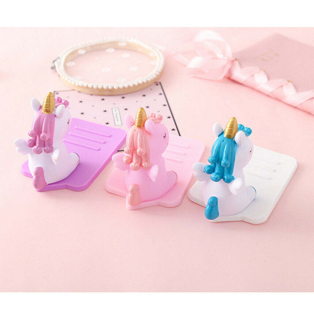 2X Phone Holder Cute Desktop Rubber Cell Phone Holder Desk for Girls Pink