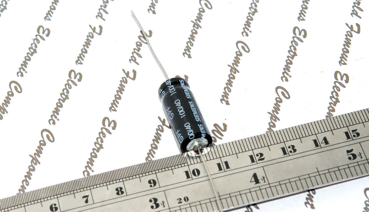 1pcs - SIEMENS (EPCOS) 100uF 40V Axial Electrolytic Capacitor - B41588-E7107-T90