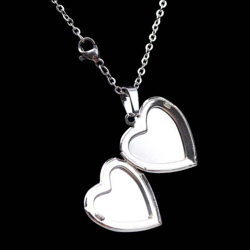 Temperature Sensitive Color Change Pendant Necklace with Stainless Steel Chain