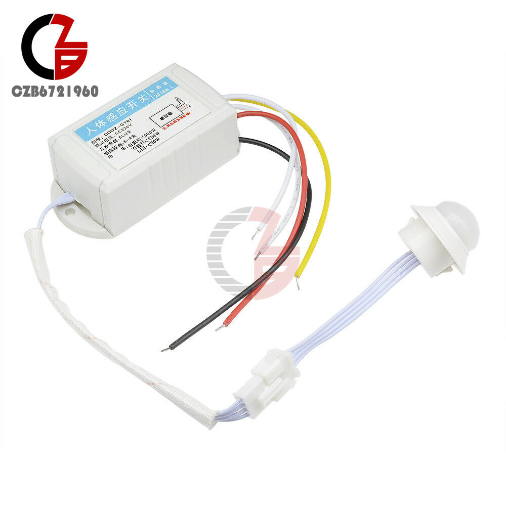 220V IR Infrared Module Body Sensor Intelligent Light Bulb Motion Sensing Switch