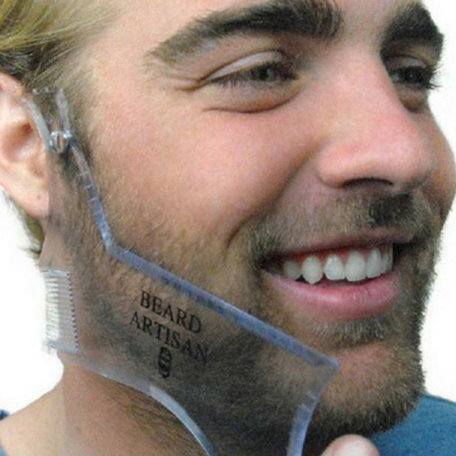 5 in 1 Beard Shaper Template Styling Comb Set for Perfect line up & Edging