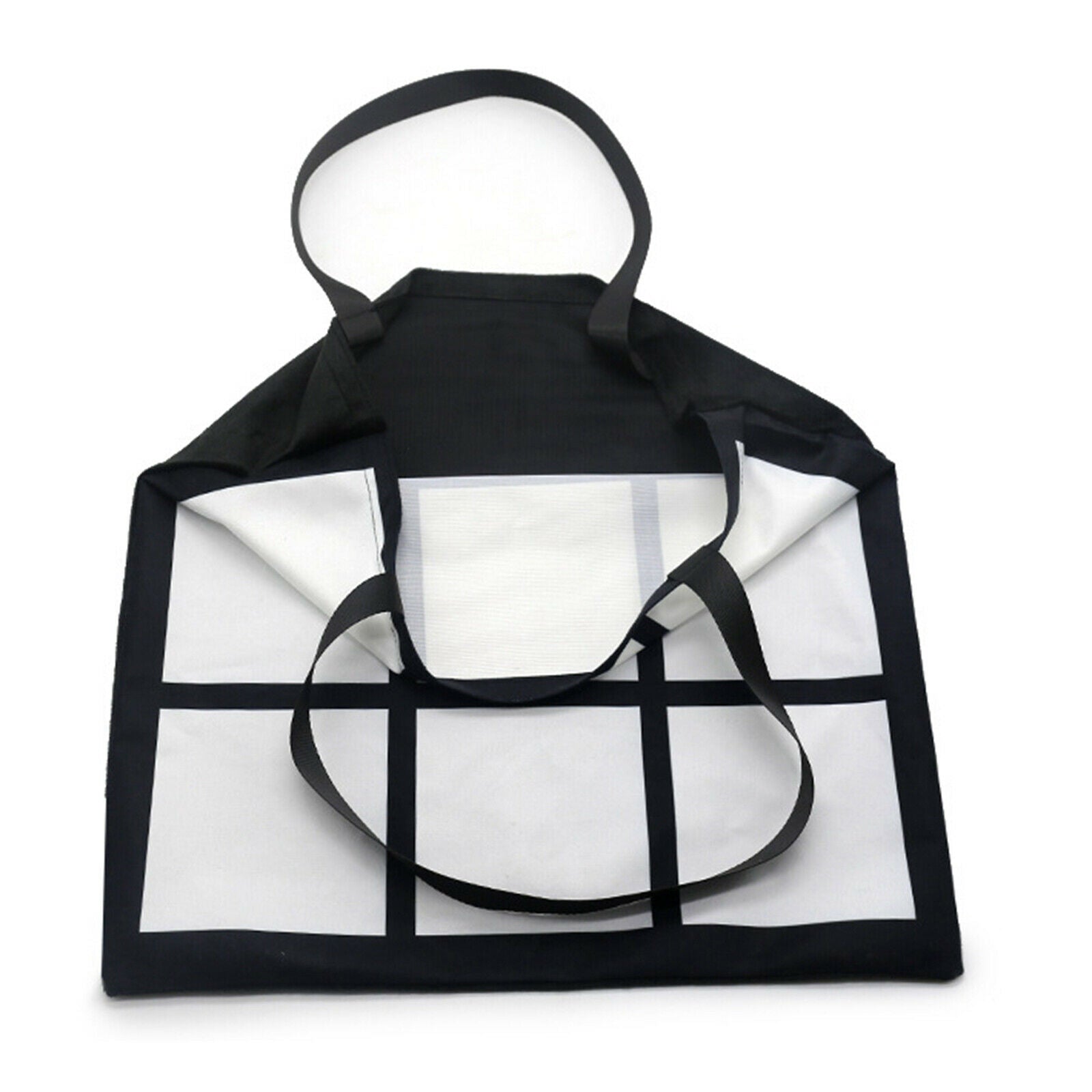 Sublimation Blank Panel Grocery Shopping Bag Printable Beach Casual Tote Bag