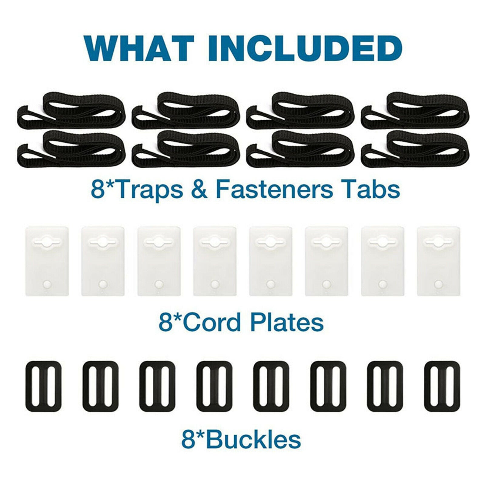 24PCS Solar Cover Reel Attachment Straps Kit for Swimming Pool Accessories