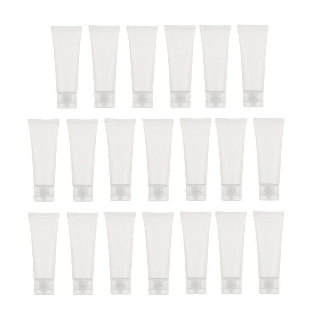 40Pcs Frosted Empty Squeeze Skincare Body Lotion Travel Packaging Bottles