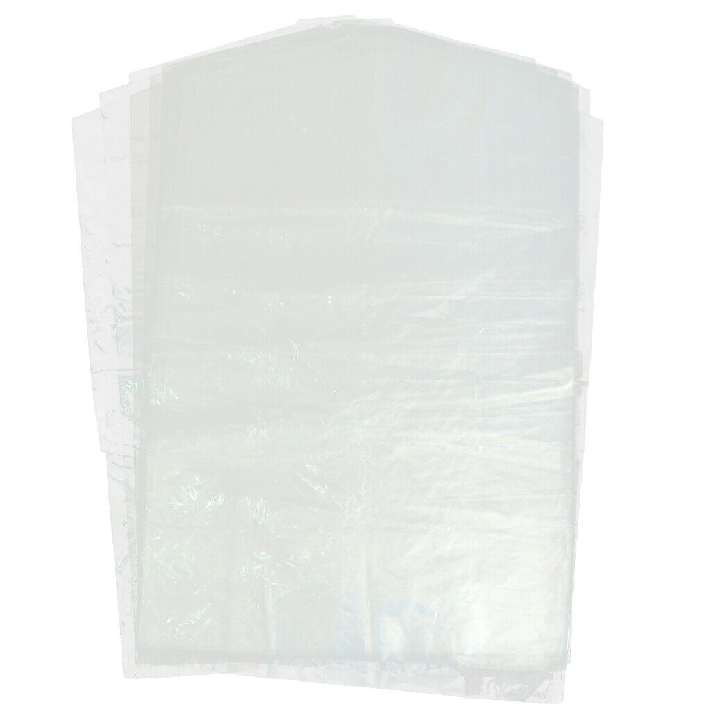 10 Packs Disposable Clear Garment Bags Dry Cleaning Laundrette Polythylene