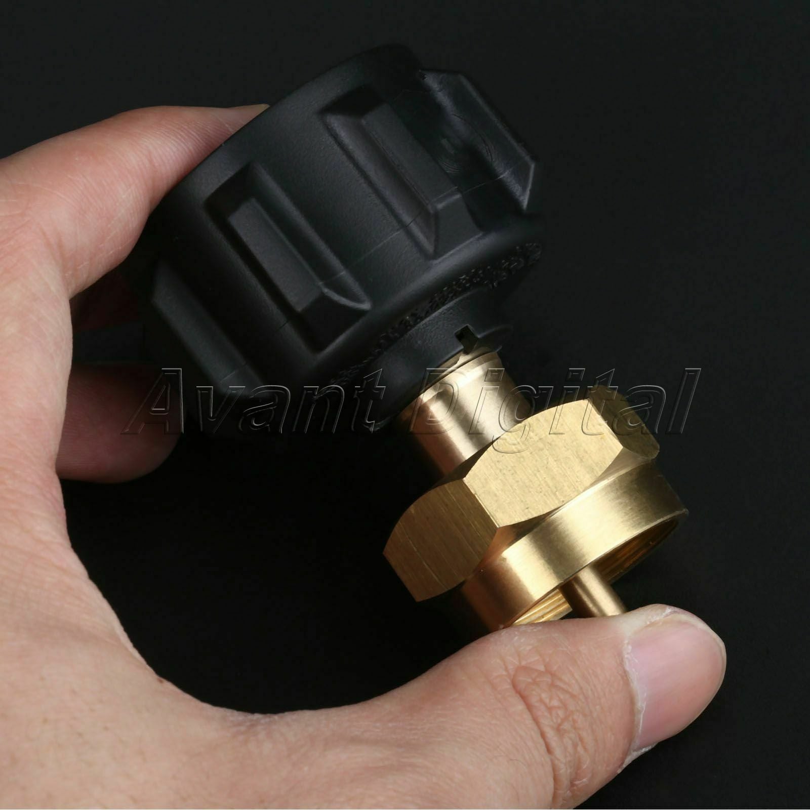 Outdoor BBQ 1LB Gas Tank Cylinder QCC1/POL Propane Refill Adapter Converter Set