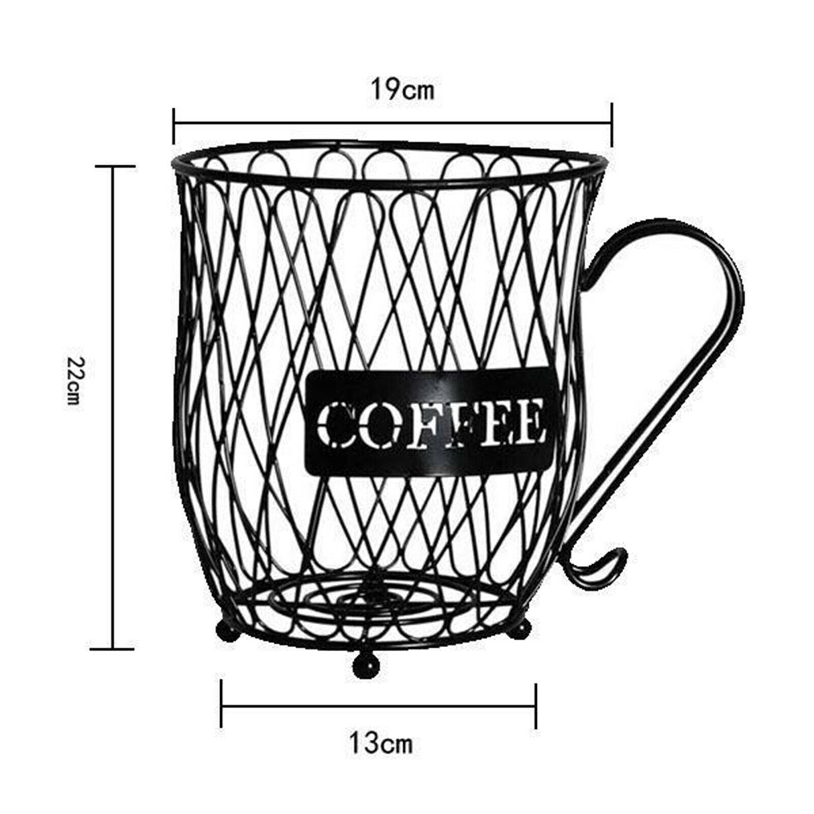 Coffee K Cup Storage Basket Coffee Capsules Pod Holder Stand Kitchen Storage
