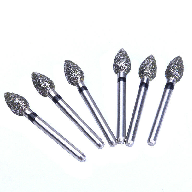 100 Kits AZDENT Dental Diamond Burs FO-27S Flame Tip for High Speed Handpiece