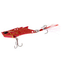 Metal Vibration VIB Fishing Lure Spinner Spoon Hard Bait Crankbaits Red
