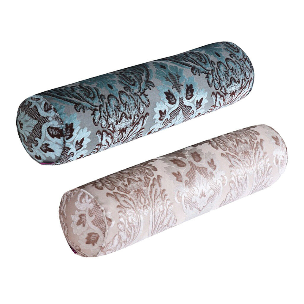 2pcs Cylinder Cervical Roll Pillow Head Lumbar Neck Support Cushion Washable