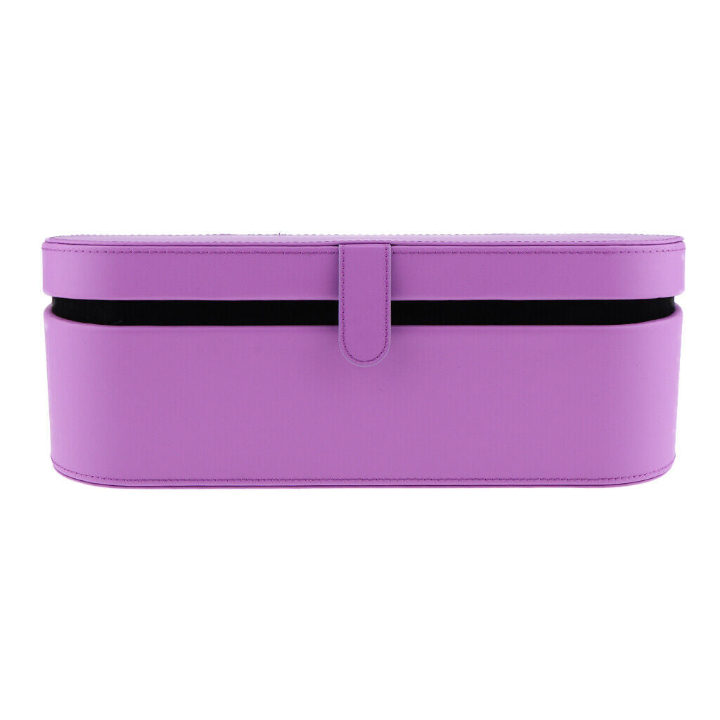 Purple Leather Travel Storage Case Gift Box For Dyson Supersonic Hair Dryer