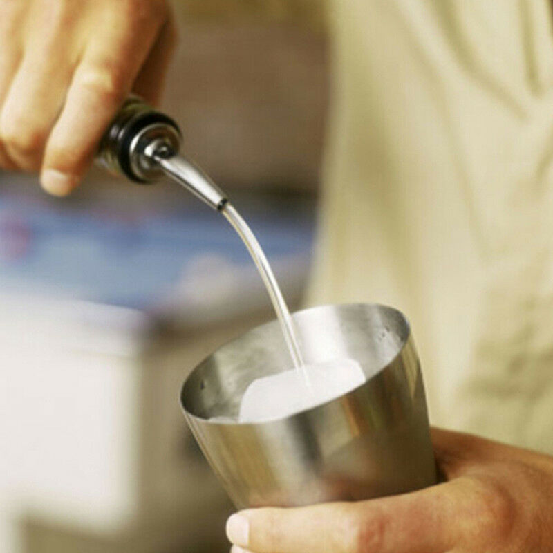 10 pcs Flow Pourer Spout Stopper Stainless Steel Liquor Spirit Wine BottSNJWBD
