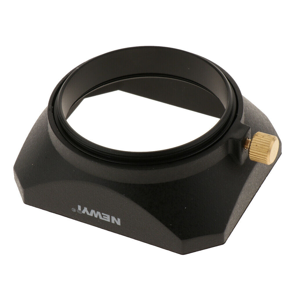 Universal Square Hood for 49mm Camera Lens Telephoto Standard Wide Angle Lenses