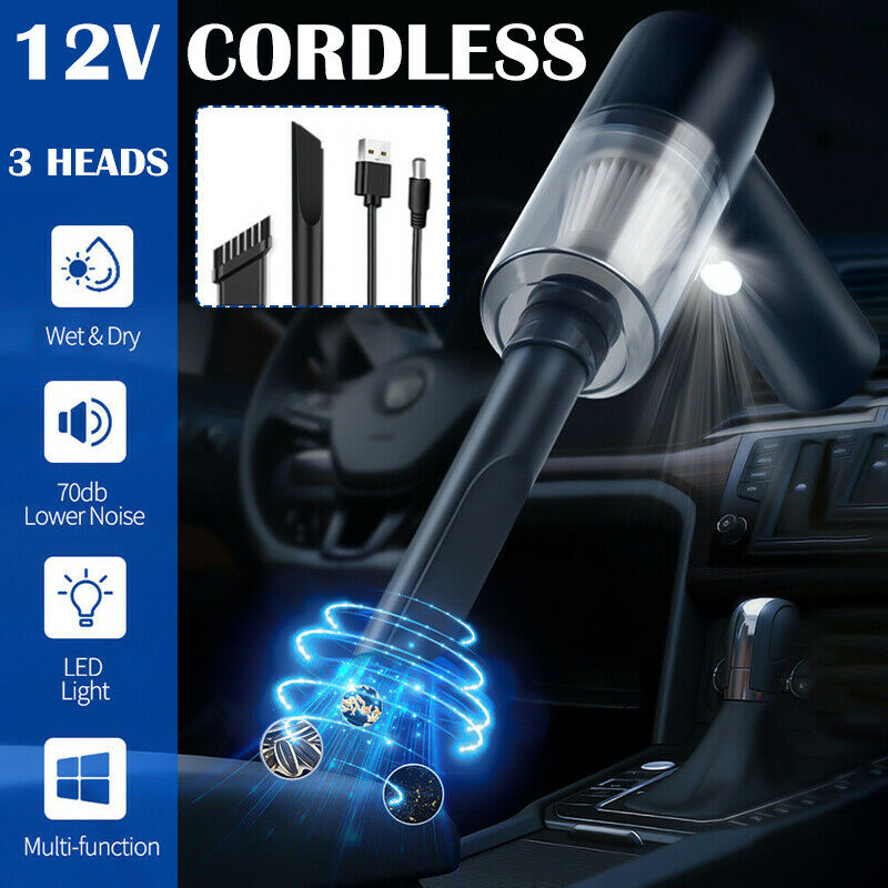 120W 5500Pa Cordless Handheld Vacuum Dust Cleaner Rechargeable Car Home Mini