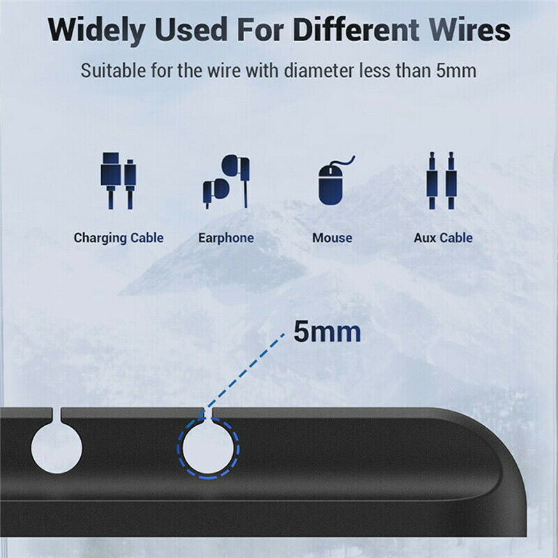USB Cable Clips Self-Adhesive Desk Cord Management Organizer Wire Holder