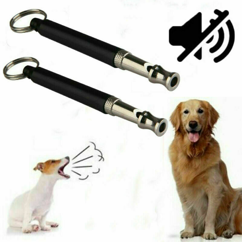 Dog Training Whistle UltraSonic Obedience Stop Barking Sound Quiet Command AU