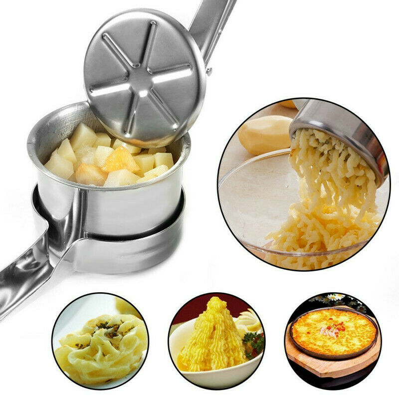 Stainless Steel Potato Ricer Masher Fruit Juicer Masher Strainer Garlic  CRAUDD
