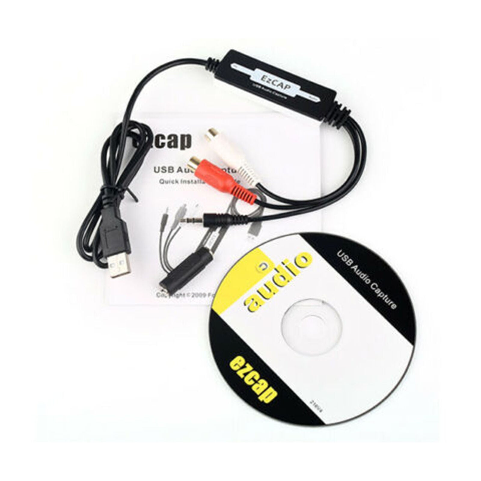 USB Audio Capture Recorder Turntable Vinyl LP Cassette To CD/MP3/WAV Converter