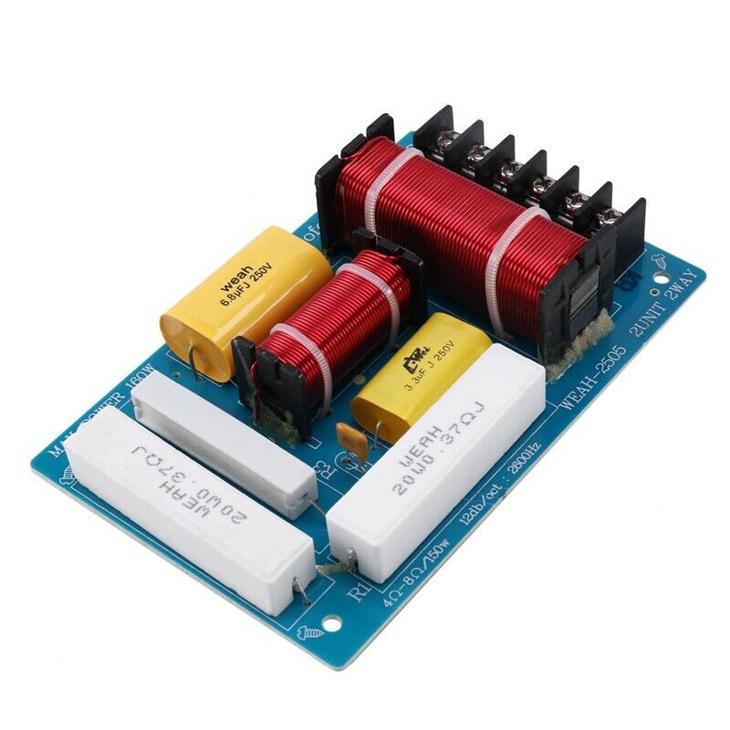 200W Speaker Crossover 2 Way High-Low 4-8 Ohm Frequency Divider for Speaker J1M2