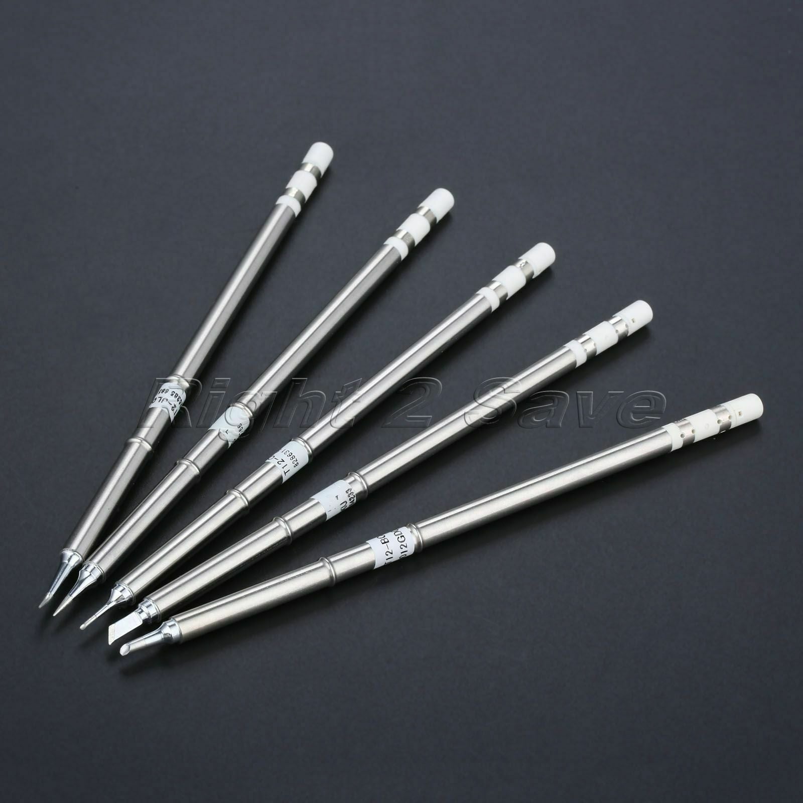 5pcs T12 Soldering Iron Tips Set T12-C1 ILS KU JI02 BCM2 For Welding Component