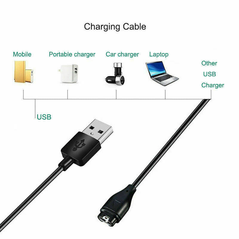 USB Charging Data Sync Cable Charger For Garmin Fenix5 5S 5X-Forerunner935