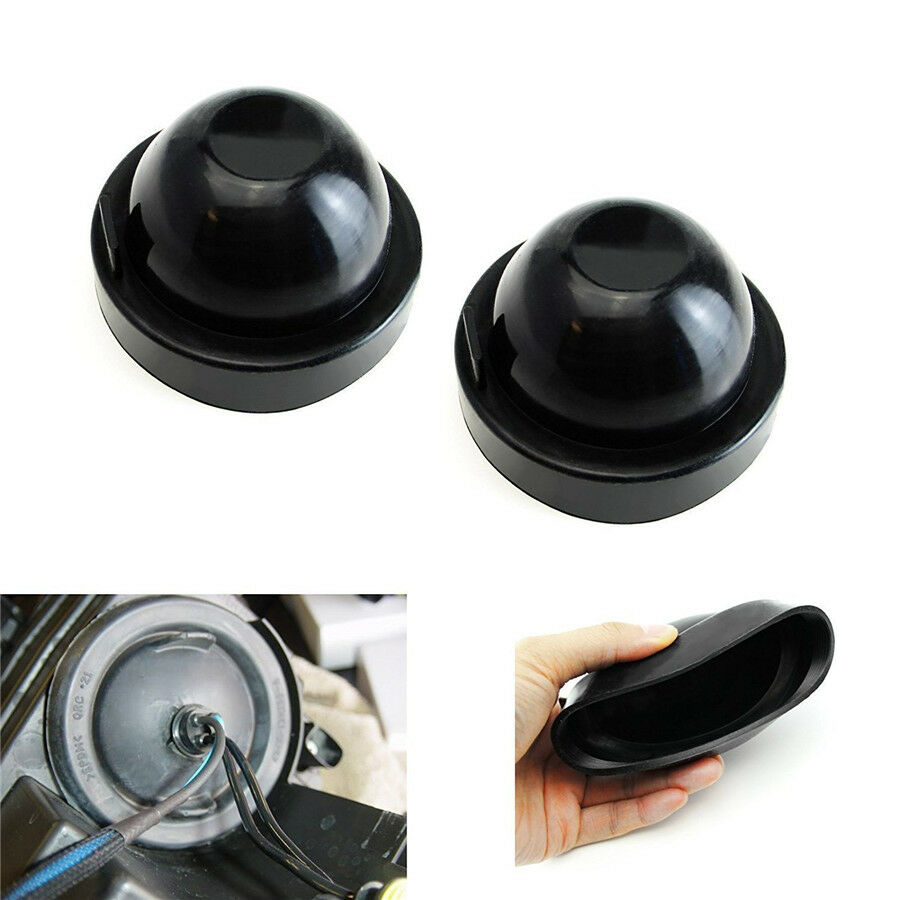 2x 105mm Rubber Housing Seal Cap Dust Cover for Headlight Install HID Conversion