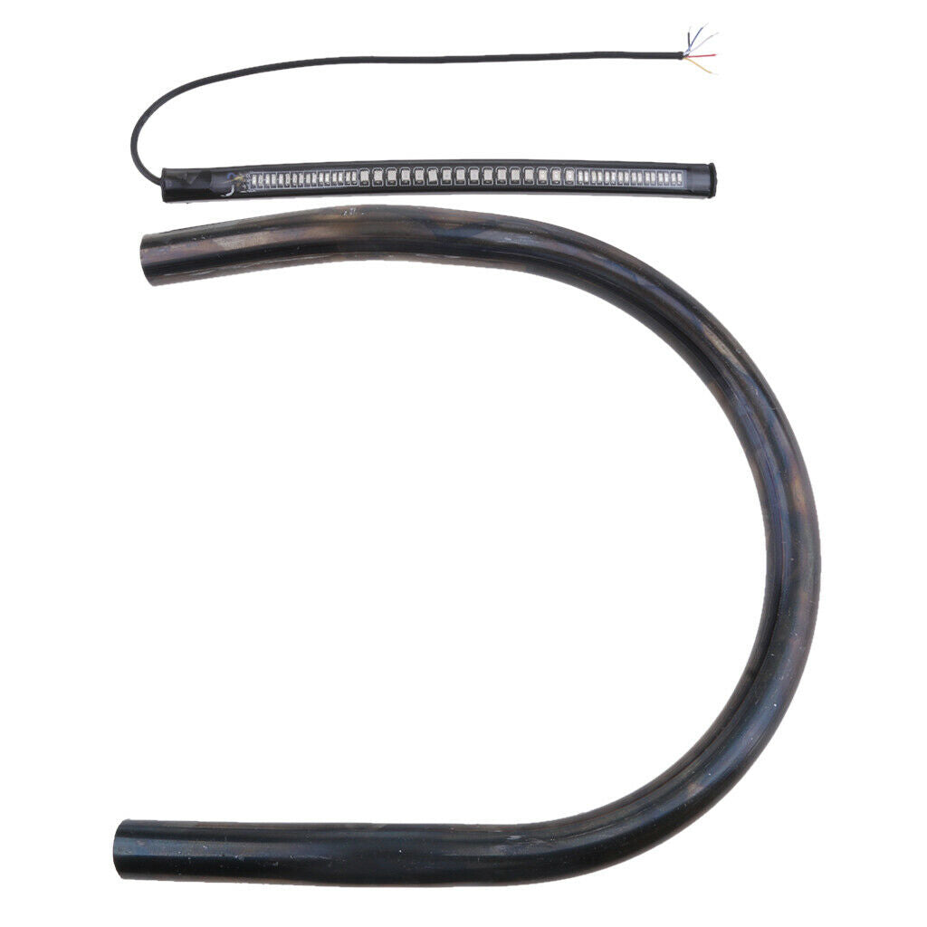 Cafe Racer Seat Frame Hoop Loop End LED Light for Yamaha BMW  Upswept 230mm