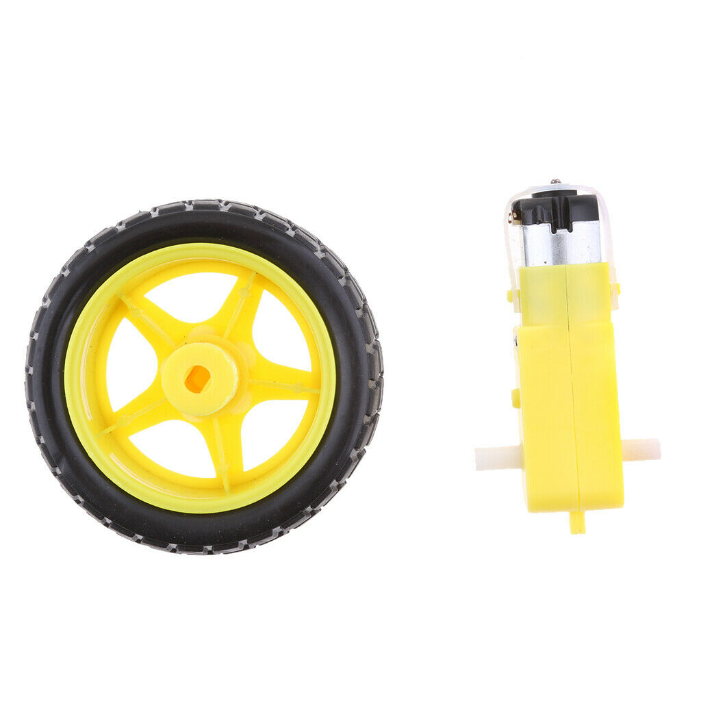 Smart Robot Car Tire Wheel Gear DC3-6V