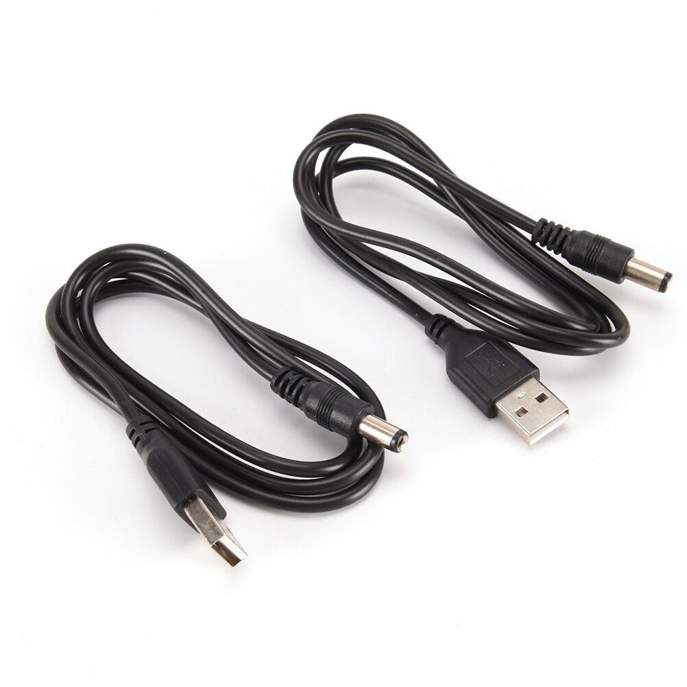 2pcs USB to DC5.5 * 2.1mm Power Cord USB to DC5.5 DC Cable Copper Chargin.l8