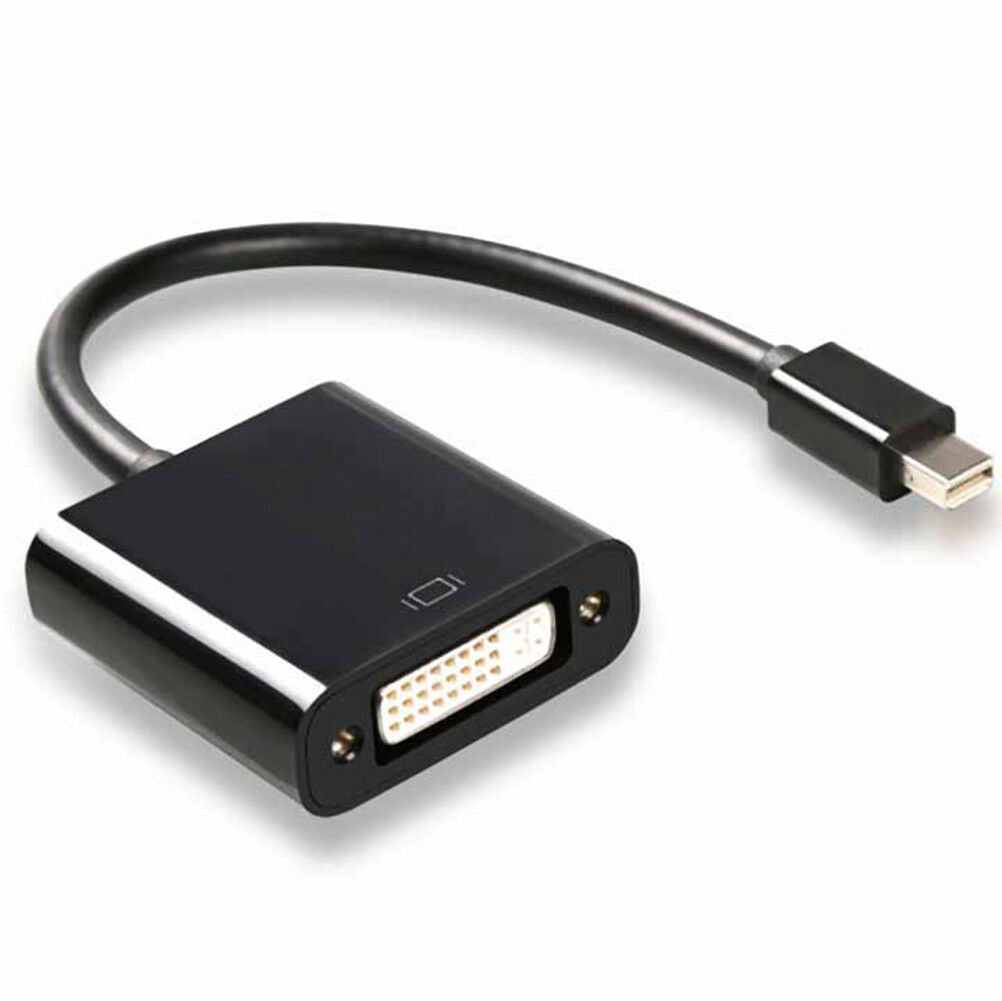 1PC black mini displayport DP male to DVI female video adapter ca^qiW NC