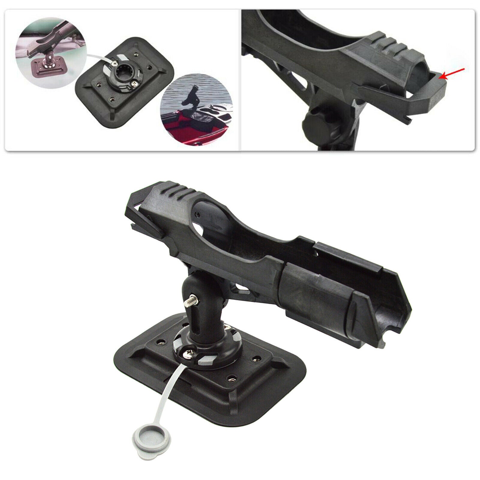 Fishing Rod Holder Rotatable Pole Rest Rack Stand For Boat Accessories